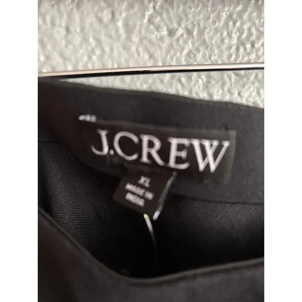 NWT J.Crew Gwyneth Flounce-hem Slip Skirt in Linen size XL